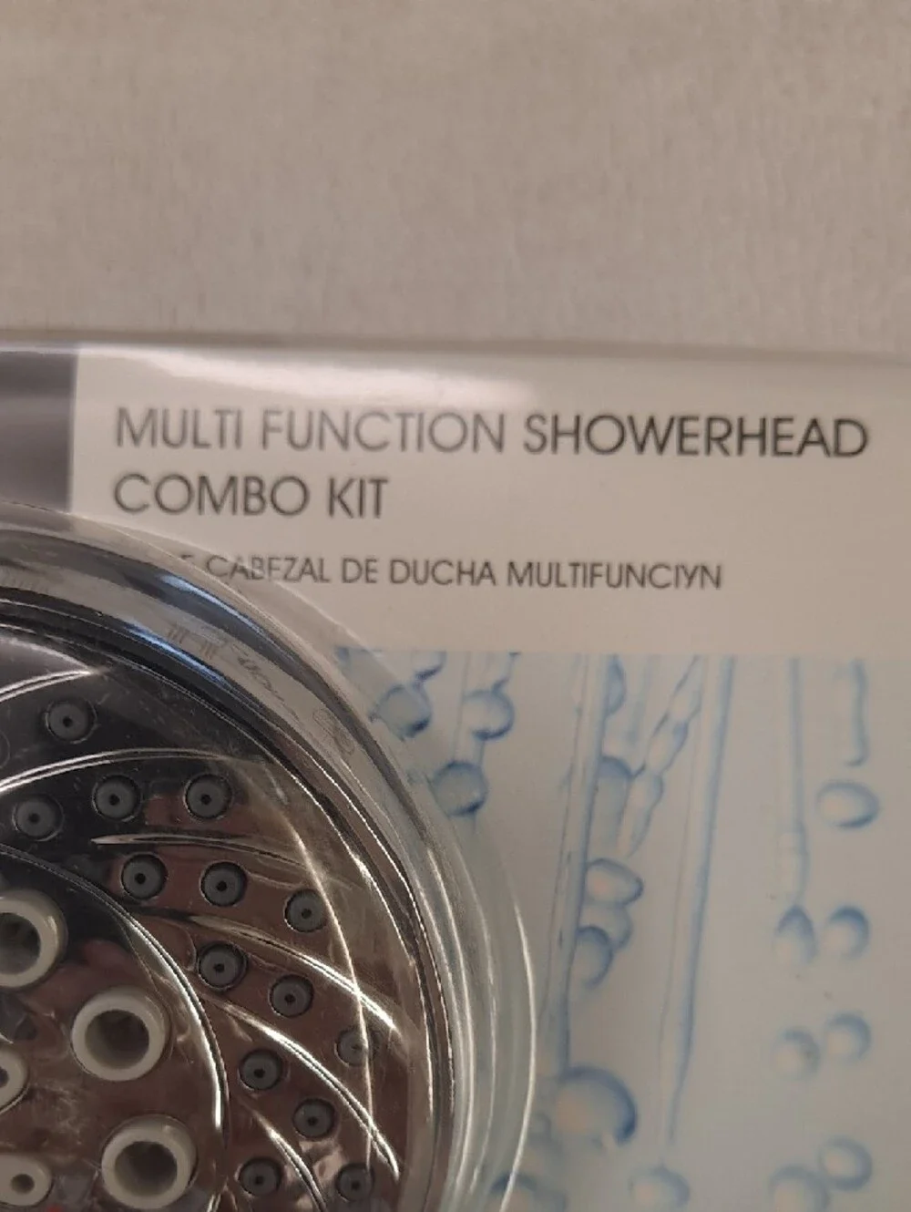 EASY HOME Chrome Multi-Function Showerhead Combo Kit - Chrome